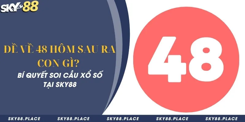 Đề về 48 hôm sau ra con gì? Bí quyết soi cầu xổ số tại Sky88