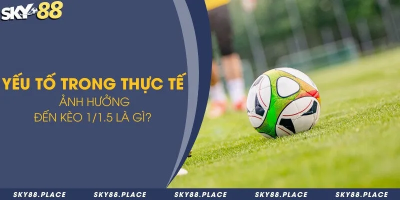 Yếu tố trong thực tế ảnh hưởng đến kèo 1/1.5 là gì?